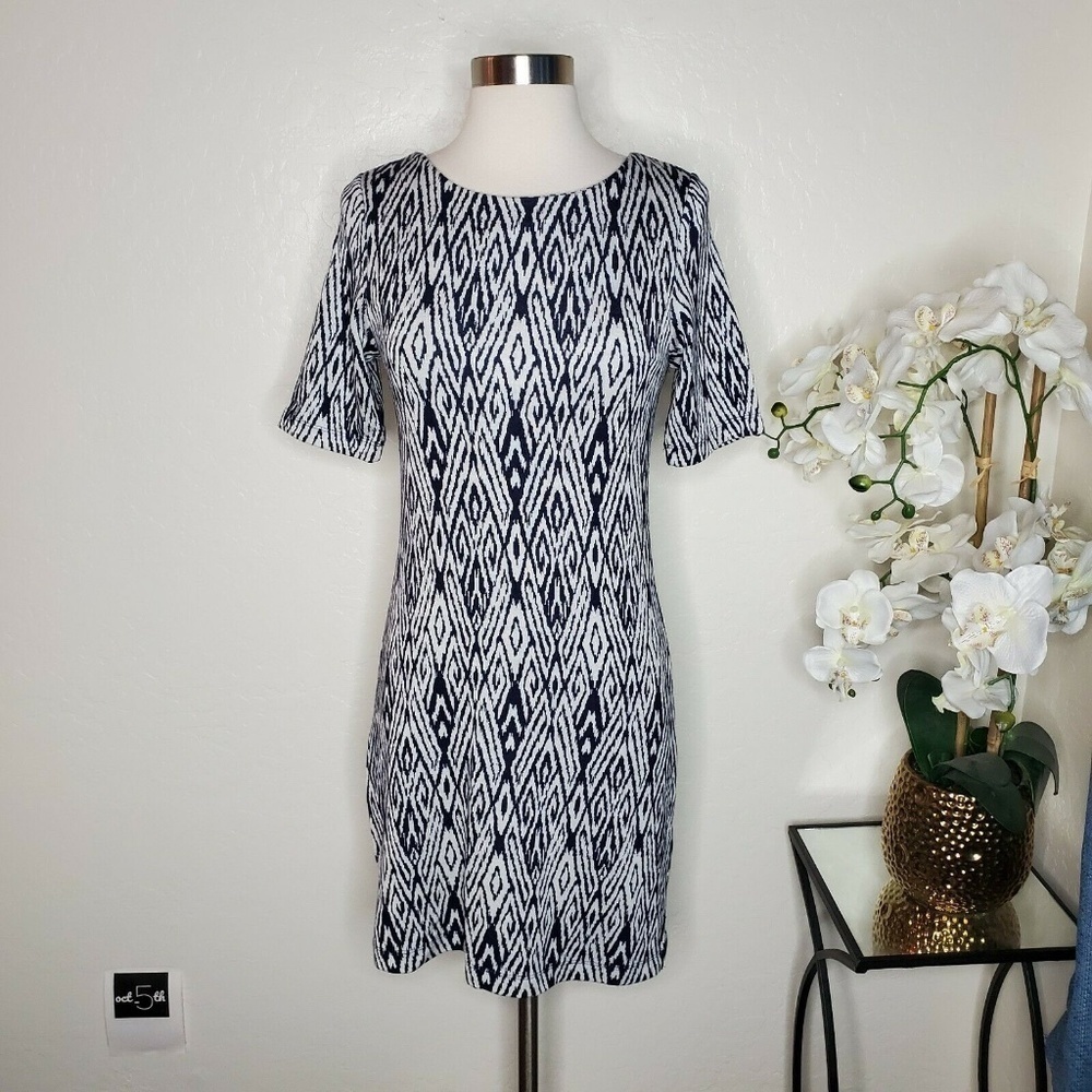 Tart Body Con Navy Blue Low Back T-Shirt Dress